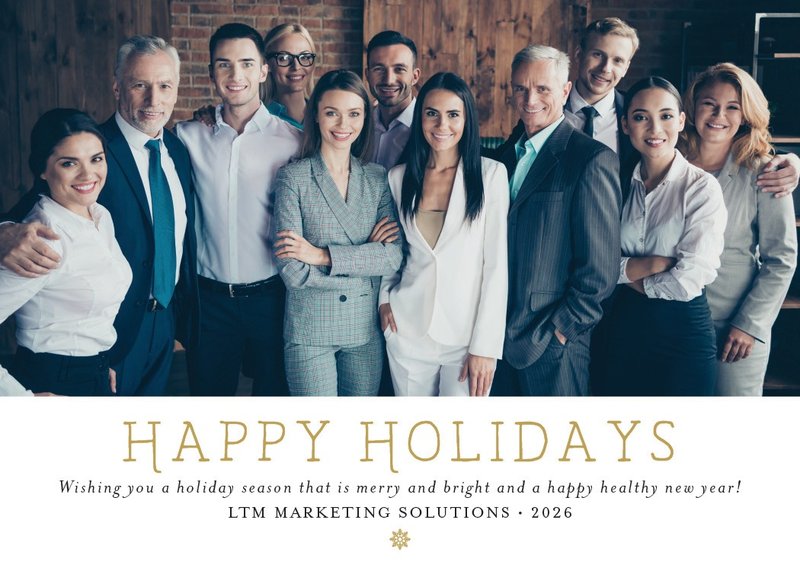 Minimalist Holiday card front